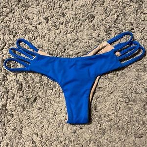 midori bikinis blue cheeky bottoms